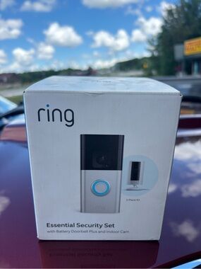 Ring Security Bundle - White with Blue Accent